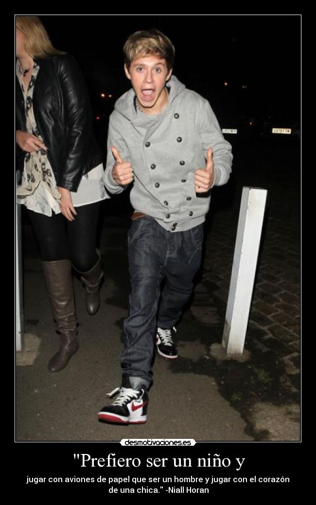 Prefiero ser un niño y -
