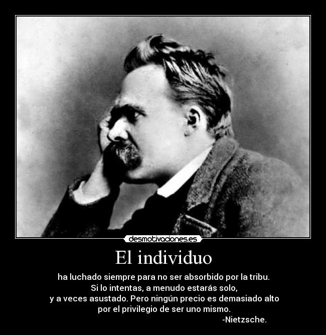 carteles individuo luchado ser uno mismo desmotivaciones