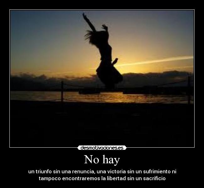 No hay -