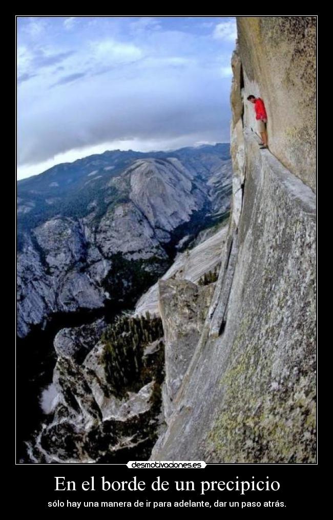 En el borde de un precipicio - 