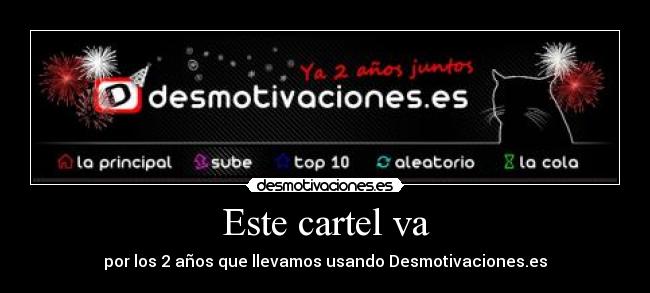 Este cartel va - 