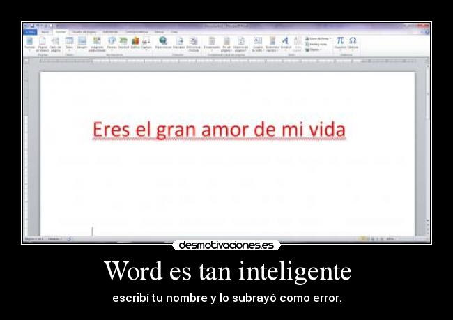 Word es tan inteligente -