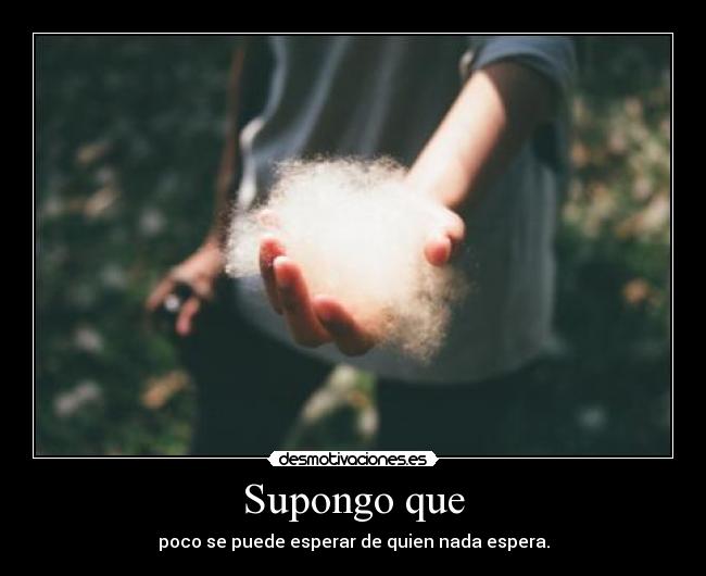 Supongo que -