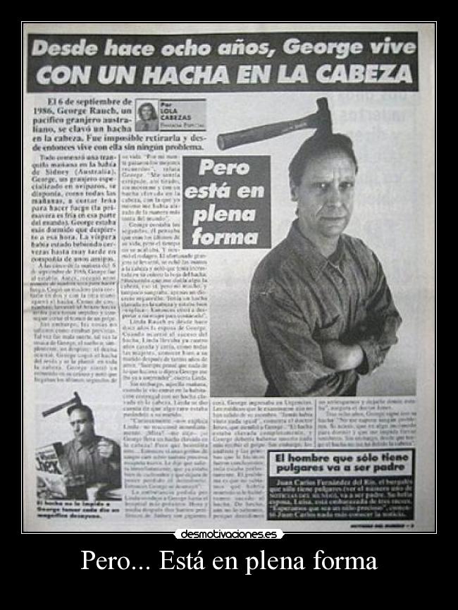 Pero... Está en plena forma - 