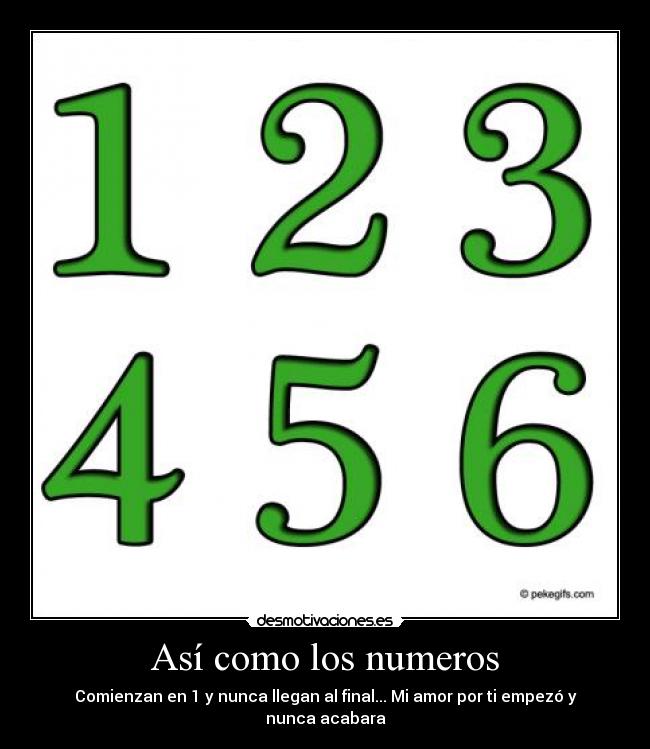 Así como los numeros - 