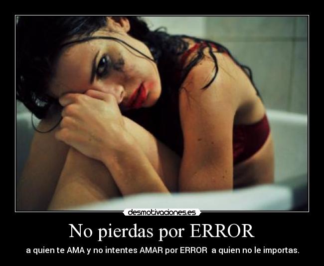 No pierdas por ERROR -
