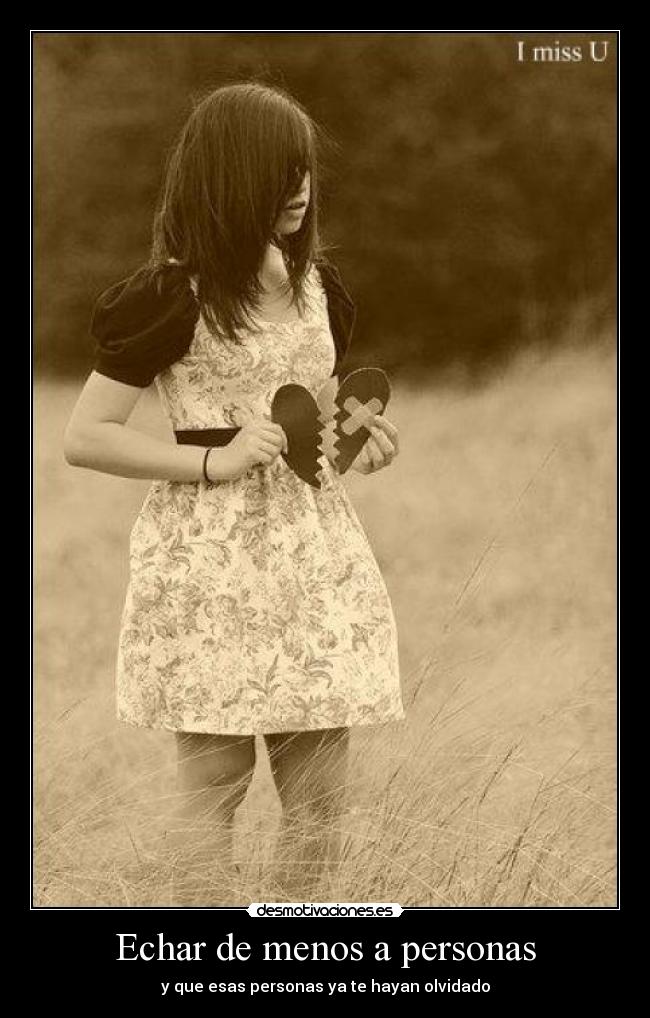 Echar de menos a personas -