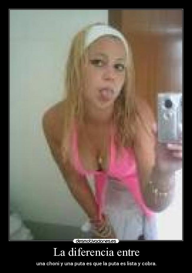 La diferencia entre - 