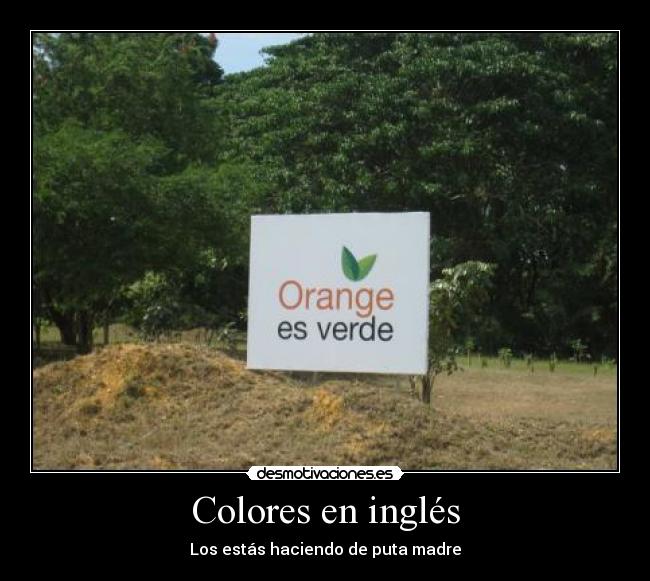 Colores en inglés -