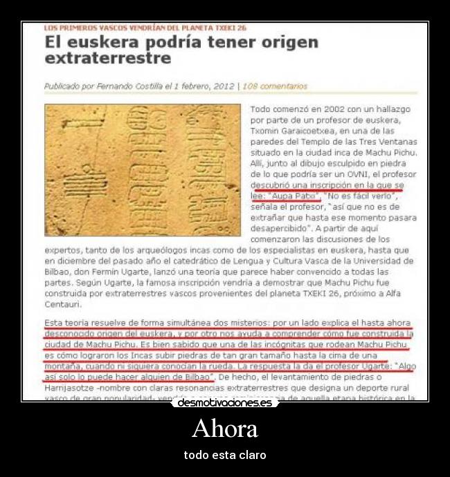 Ahora - todo esta claro