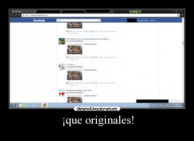 ¡que originales! -