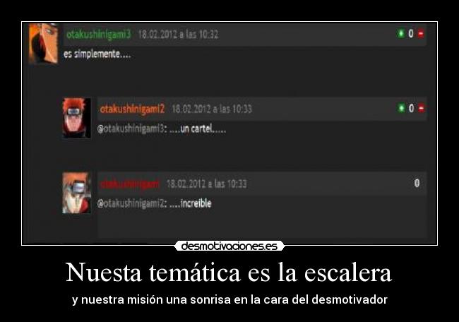 Nuesta temática es la escalera - 