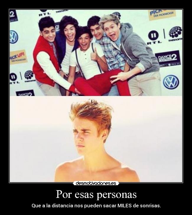 Por esas personas - Que a la distancia nos pueden sacar MILES de sonrisas.