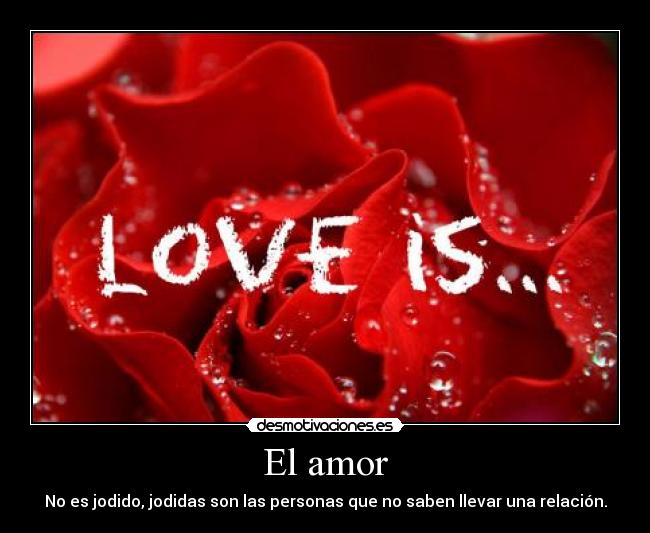 El amor -
