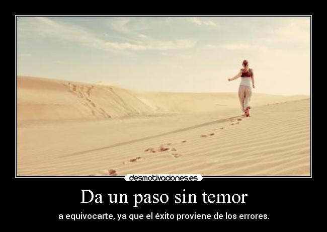 Da un paso sin temor - 