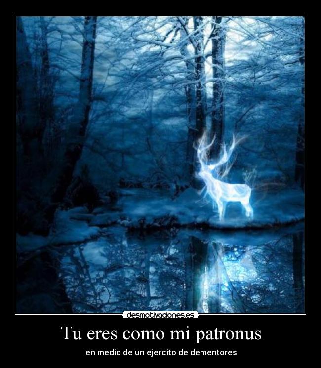 Tu eres como mi patronus -