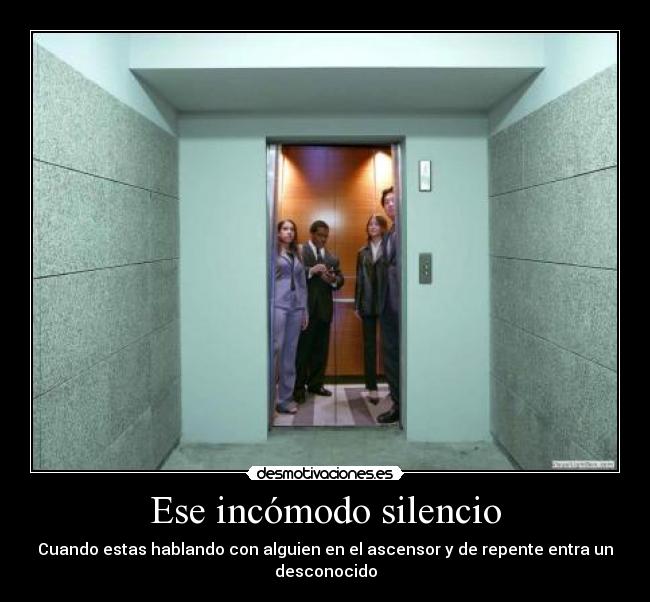 carteles silencio ascensores desmotivaciones