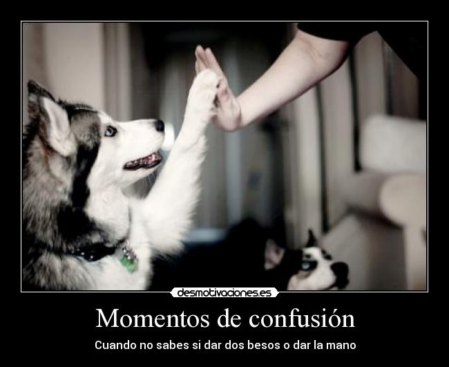 Momentos de confusión - Cuando no sabes si dar dos besos o dar la mano