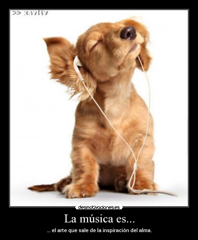 La música es... - ... el arte que sale de la inspiración del alma.