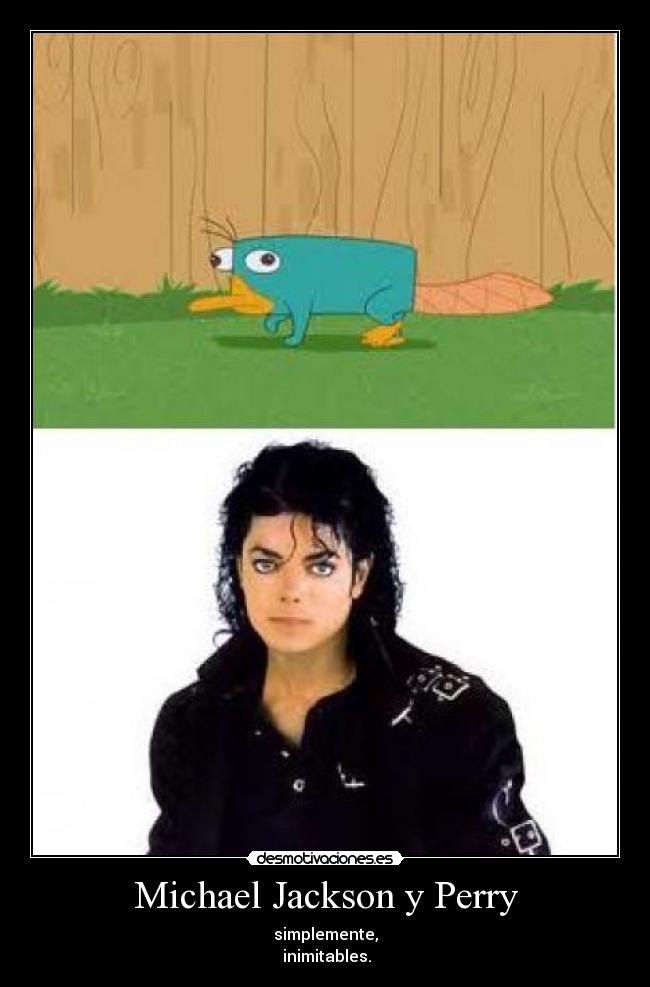 Michael Jackson y Perry -