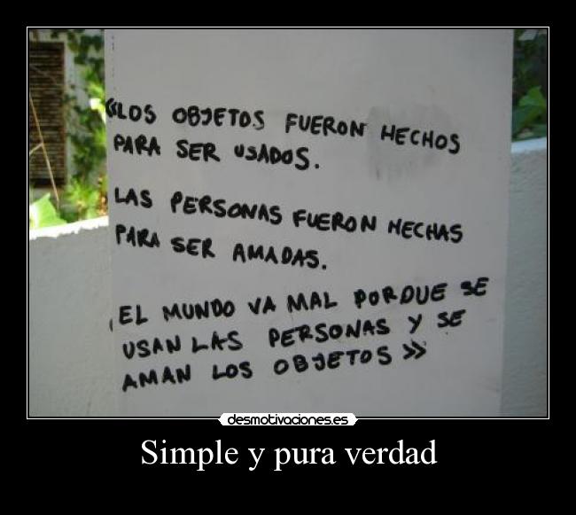 Simple y pura verdad -