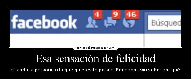 Esa sensación de felicidad -