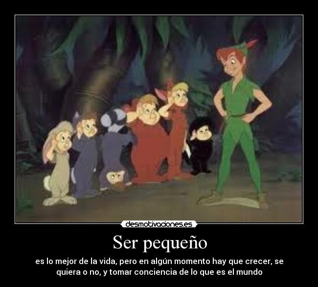 Ser pequeño - 