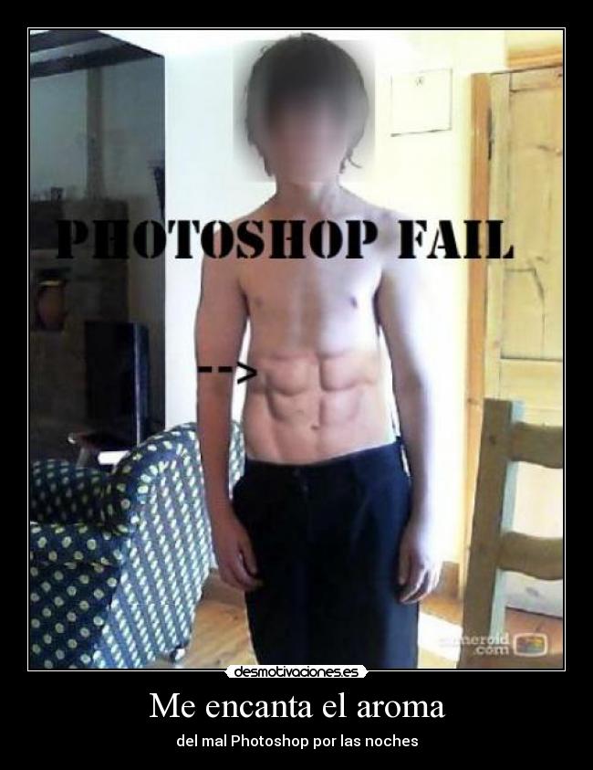 Me encanta el aroma - del mal Photoshop por las noches