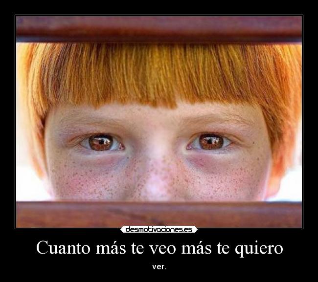 Cuanto más te veo más te quiero - ver.
