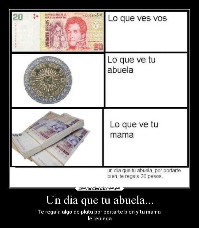 Un dia que tu abuela... -