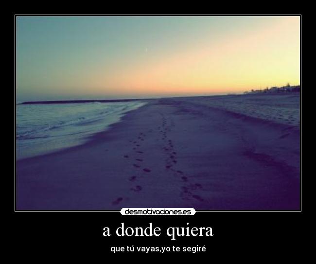 a donde quiera - 