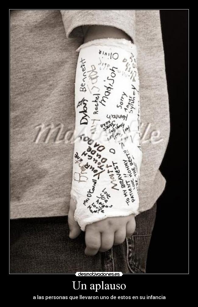 Un aplauso - a las personas que llevaron uno de estos en su infancia