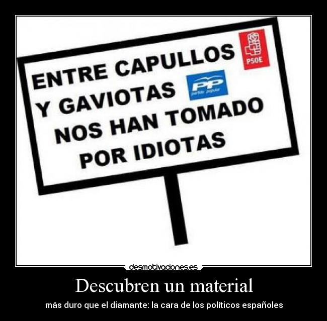 Descubren un material - más duro que el diamante: la cara de los políticos españoles