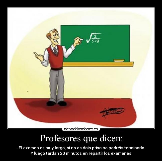 Profesores que dicen: - 