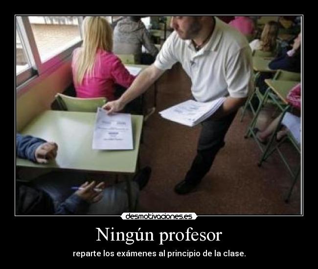 Ningún profesor -