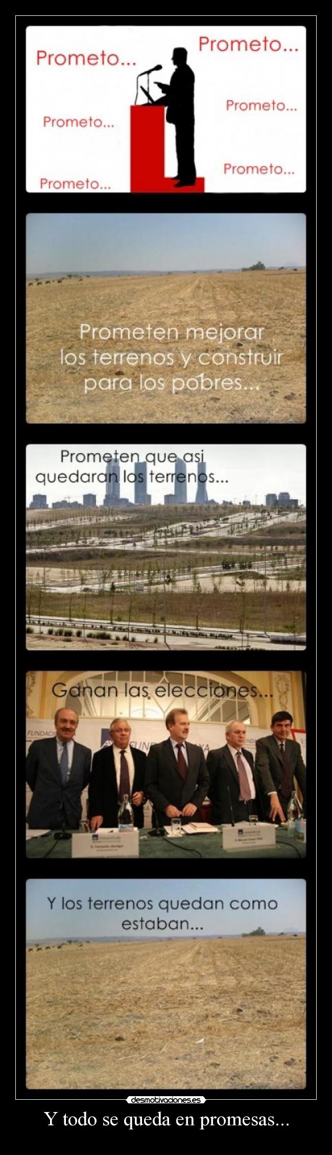 Y todo se queda en promesas... - 