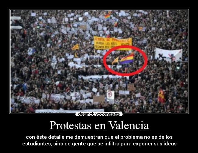 Protestas en Valencia -