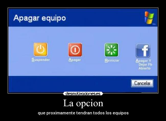 La opcion - que proximamente tendran todos los equipos