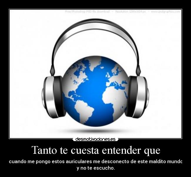 Tanto te cuesta entender que - 