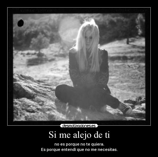 Si me alejo de ti -