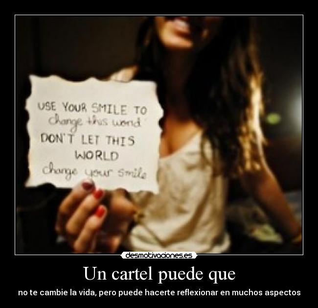 Un cartel puede que -