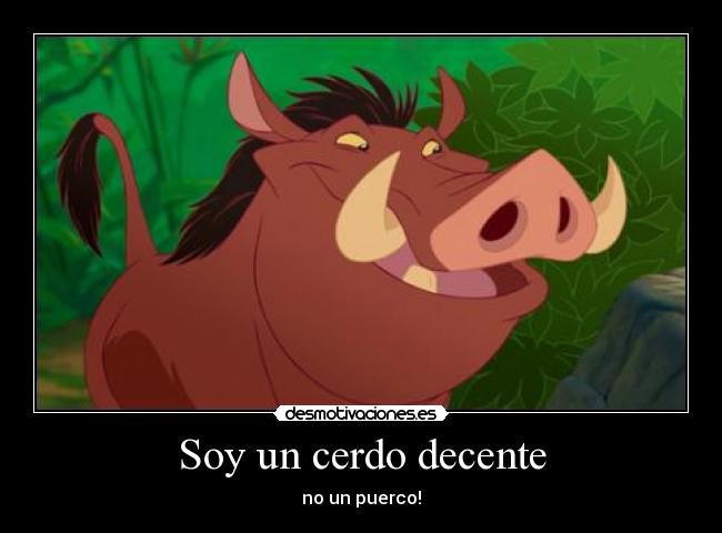 carteles pumba rey leon desmotivaciones