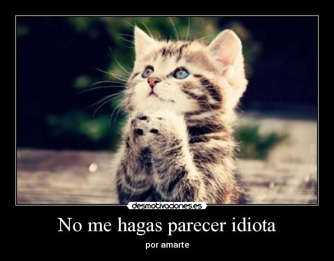 No me hagas parecer idiota - por amarte