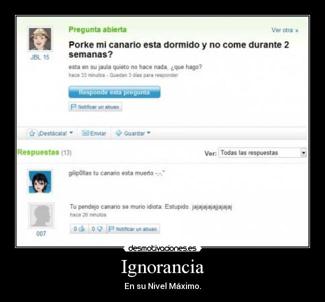 Ignorancia - 