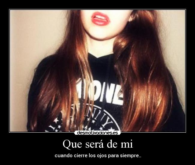 Que será de mi -