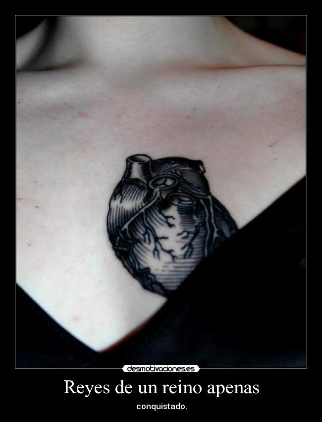 Reyes de un reino apenas - conquistado.