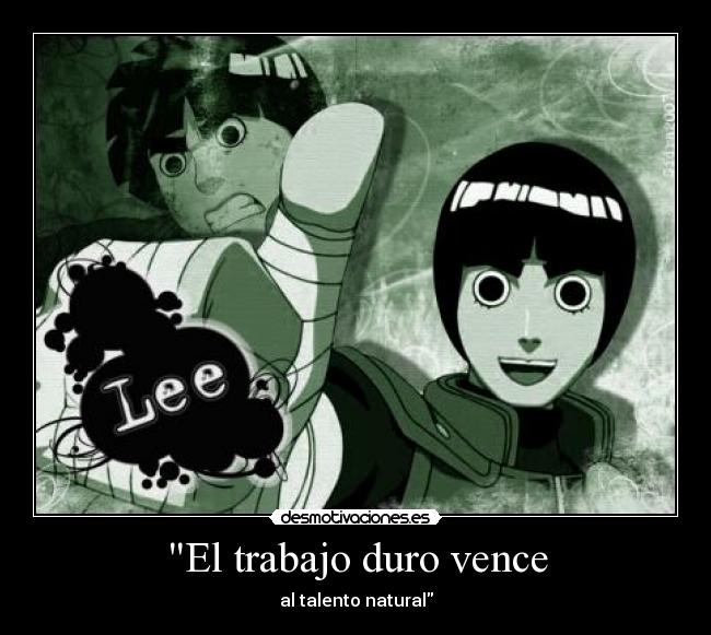 carteles trabajo rock lee desmotivaciones