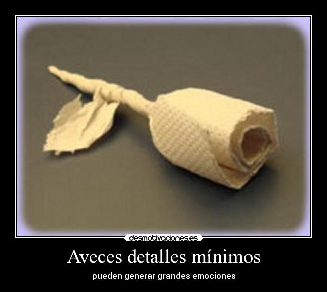 Aveces detalles mínimos -