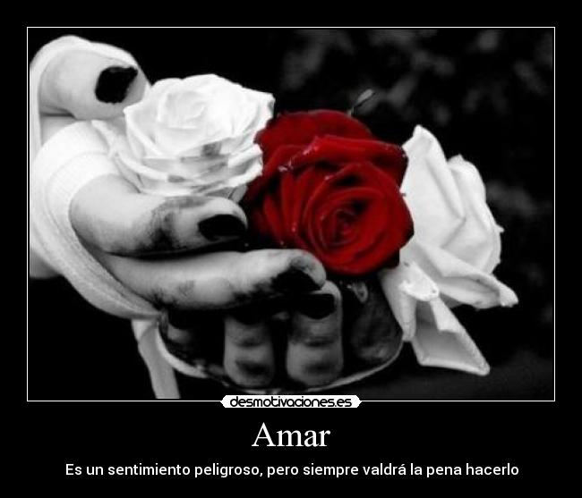 Amar - Es un sentimiento peligroso, pero siempre valdrá la pena hacerlo