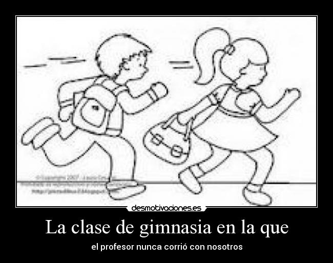 La clase de gimnasia en la que -